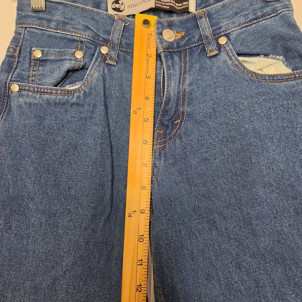 Levi's SilverTab Stay Loose Boys Jeans Size 12 Reg W26 L27 Medium Wash Denim - Picture 6 of 8